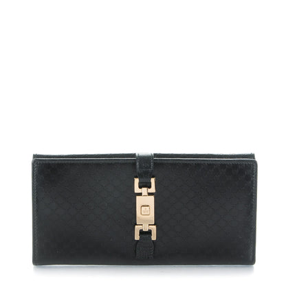 Gucci Microguccissima Continental Bardot Wallet Black 1 of 7