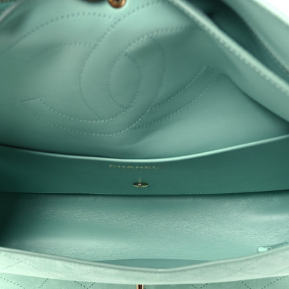 Chanel Suede Calfskin Small Souplissimo Maxi Flap Green 9 of 22
