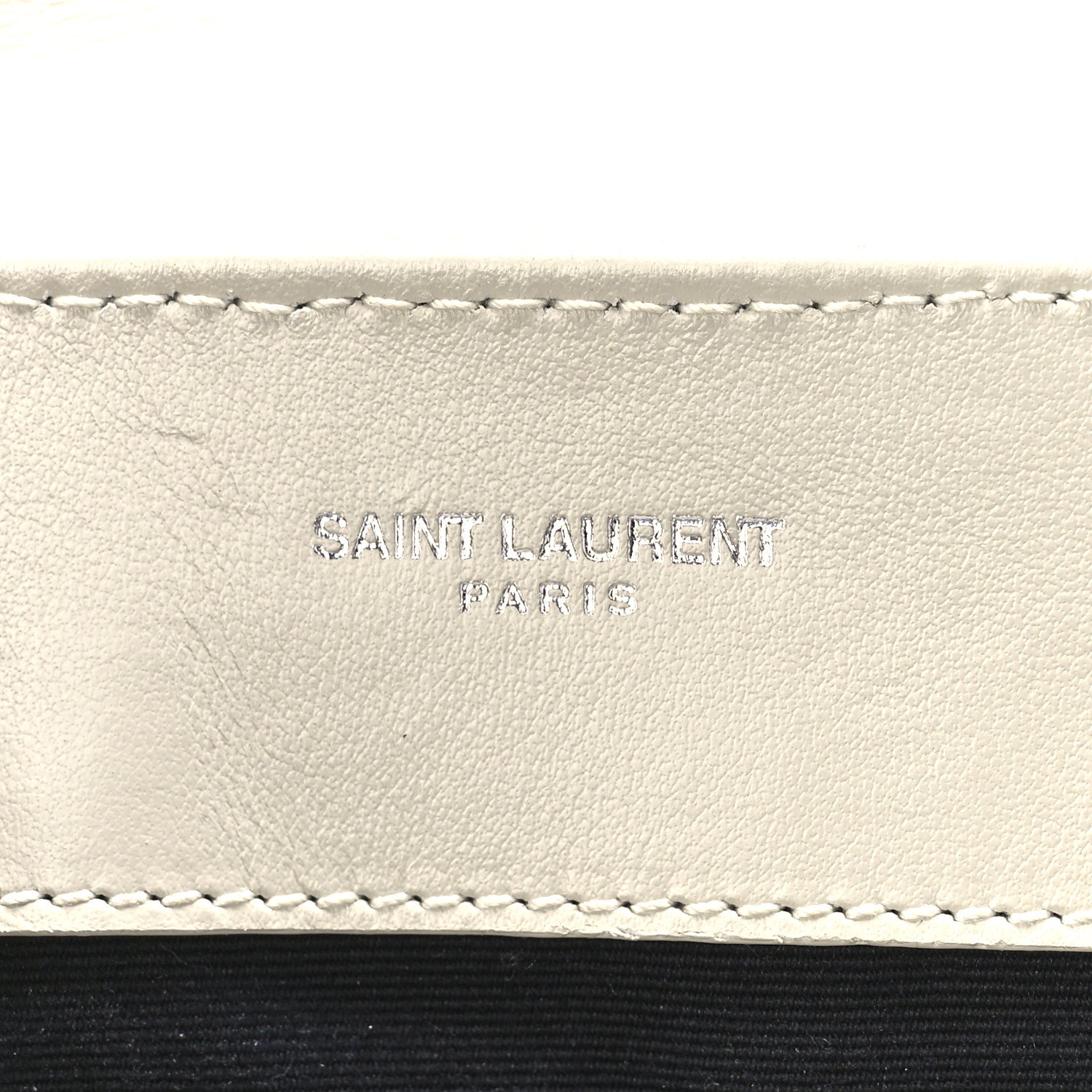 Saint Laurent Calfskin Y Quilted Monogram Small Loulou Chain Satchel Ivory 6 of 12