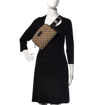 Gucci Monogram Belt Bag Dark Brown 2 of 8