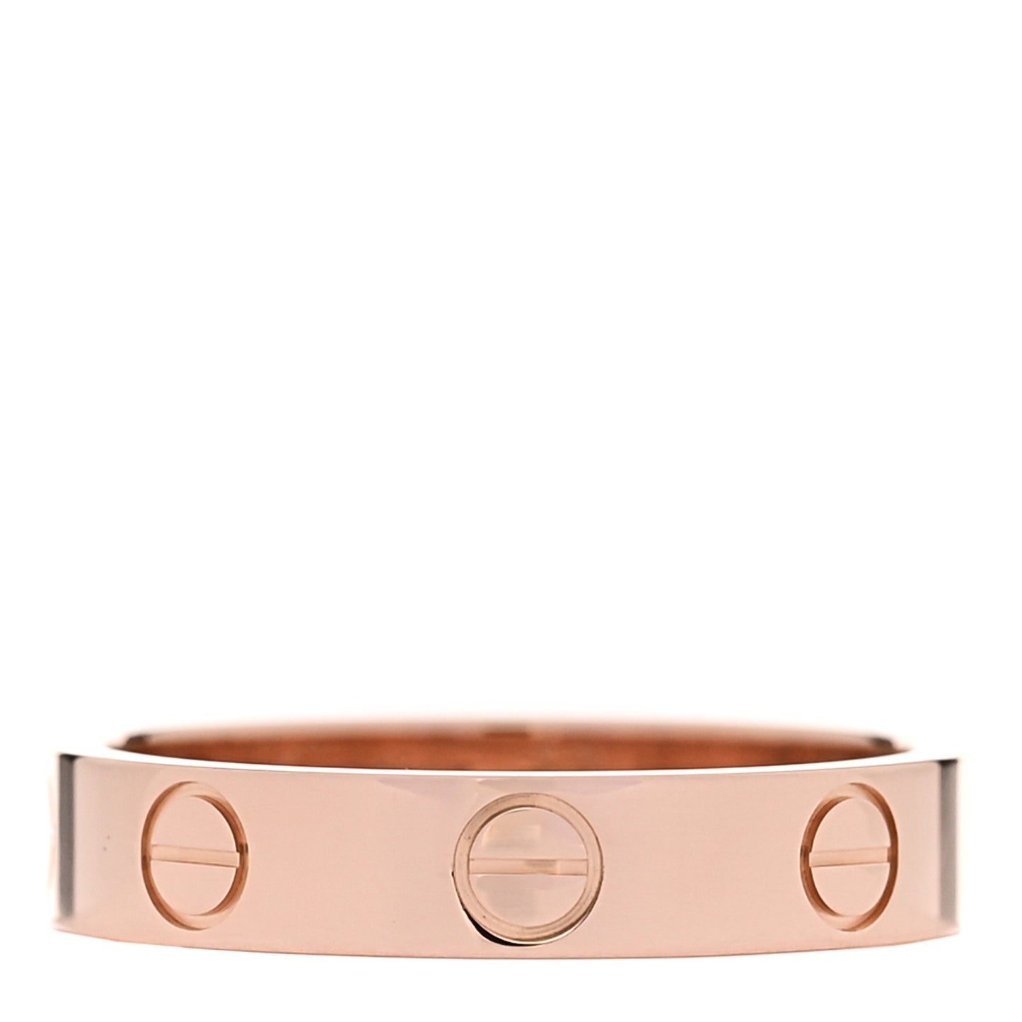 18K Pink Gold 3.5mm LOVE Wedding Band Ring 50 5.25 50/5.25