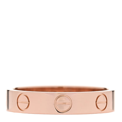 Cartier 18K Pink Gold 3.5mm LOVE Wedding Band Ring 50 5.25 50/5.25 1 of 4