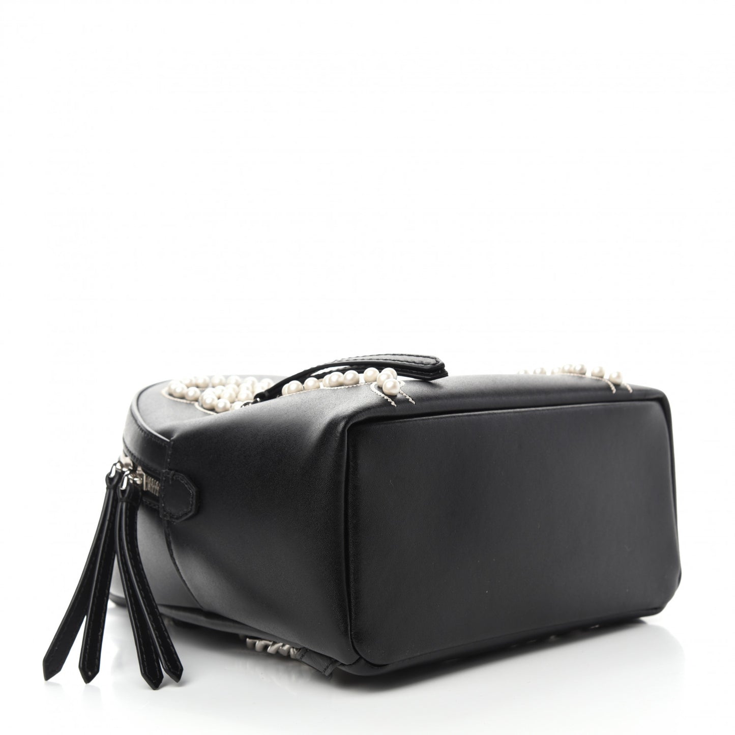 Vitello Liberty Pearl Romantic Bow Mini Backpack Black