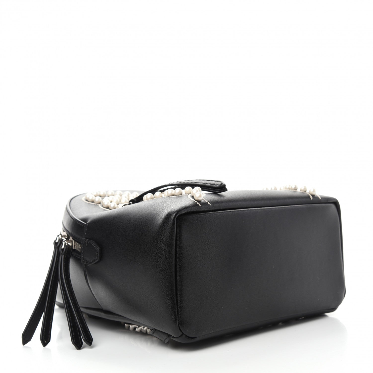 Fendi Vitello Liberty Pearl Romantic Bow Mini Backpack Black 4 of 10
