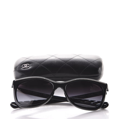 Chanel Cat Eye Chain Sunglasses 6041 Black 8 of 8