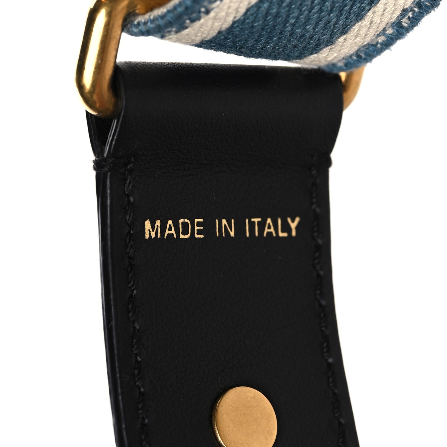 Canvas Embroidered Adjustable Shoulder Strap Deep Ocean