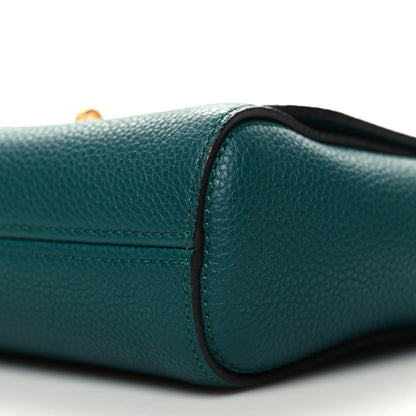 Mulberry Small Classic Grain Calfskin Small Lily Flap Ocean Green 10 of 10