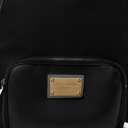 Dolce & Gabbana Nylon Grainy Calfskin Backpack Black 7 of 9
