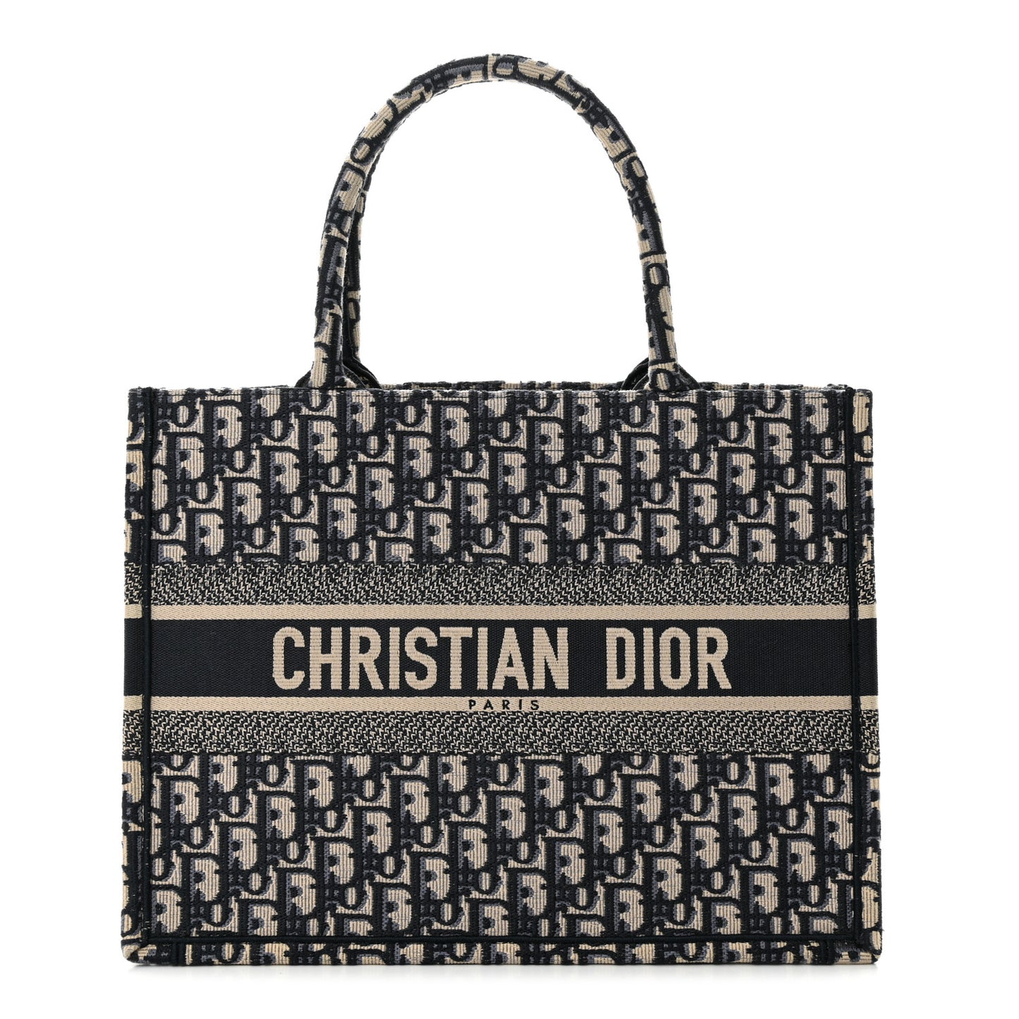 Oblique Medium Book Tote Blue Multicolor