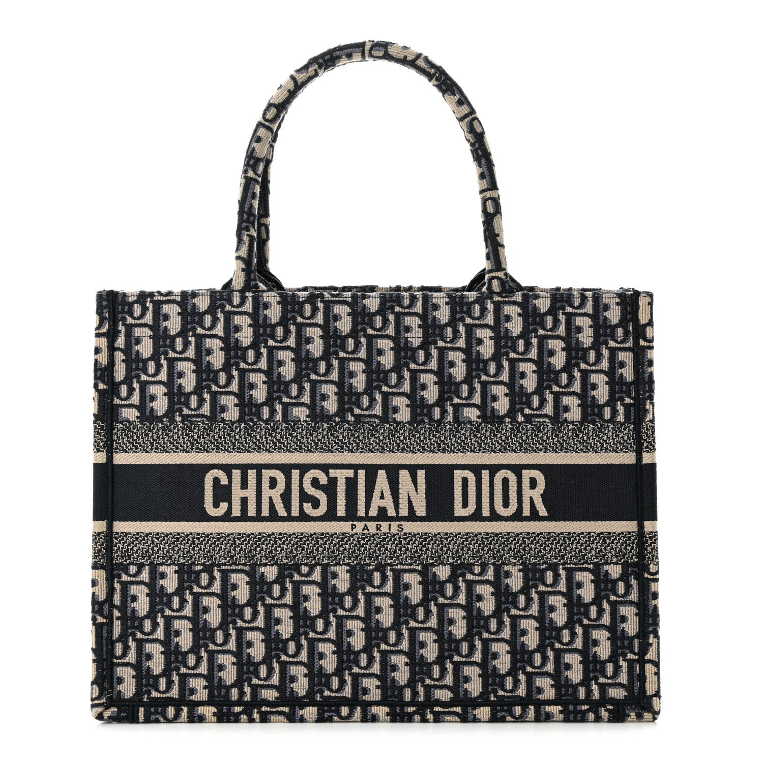Christian Dior Oblique Medium Book Tote Blue Multicolor 1 of 10