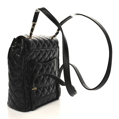 Chanel Calfskin Quilted Small Urban Spirit Backpack Black 3 of 10