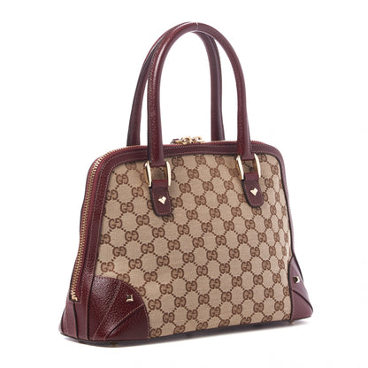 Gucci FF Monogram Medium Horsebit Nail Dome Bag Burgundy 2 of 8