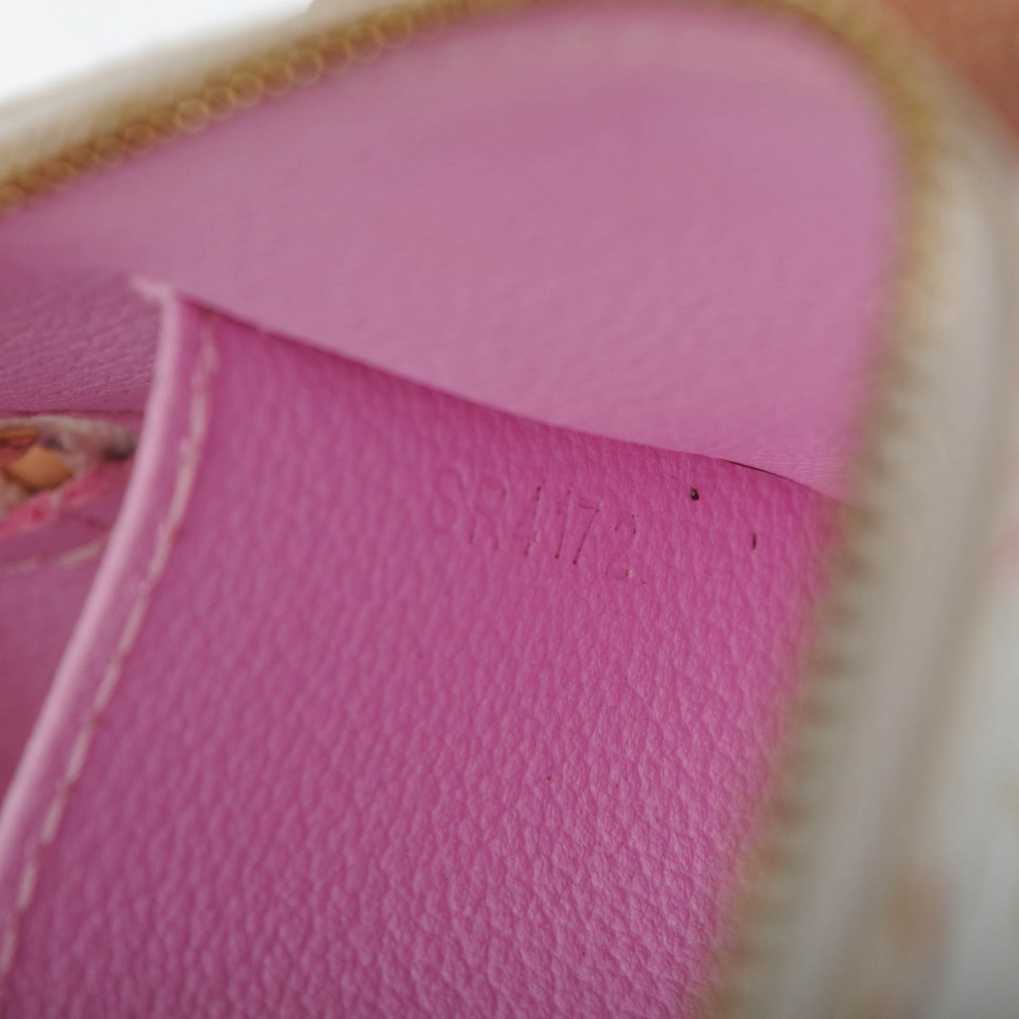 Monogram Multicolor Cosmetic Pouch White Litchi