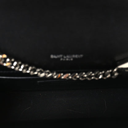Saint Laurent Grain De Poudre Small Monogram Kate Satchel Black 4 of 10