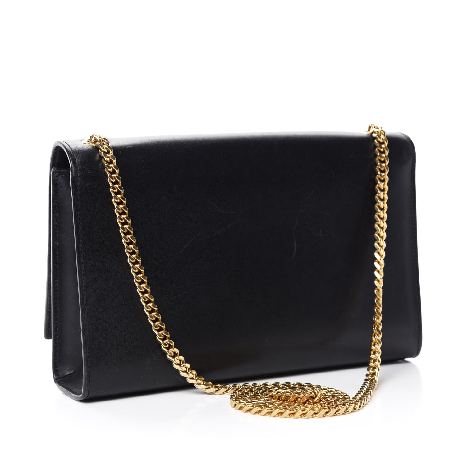 Smooth Calfskin Medium Classic Monogram Kate Tassel Satchel Black
