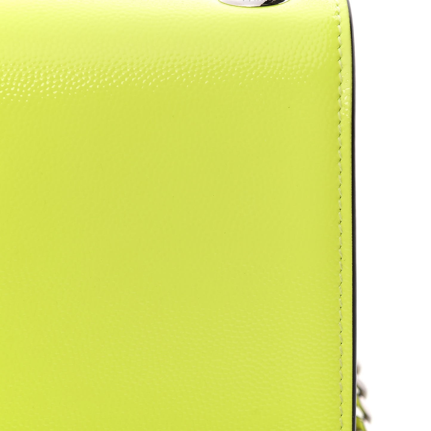 Patent Grain de Poudre Small Monogram Kate Satchel Neon Yellow