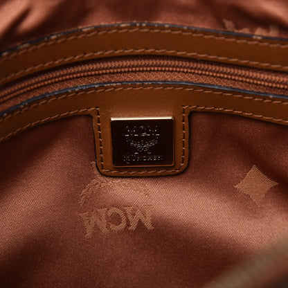 MCM Visetos Boston Bag Cognac 8 of 10