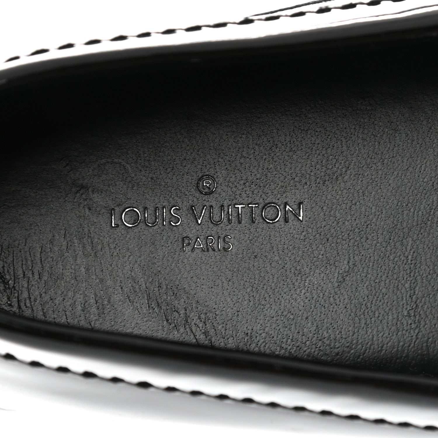 Louis Vuitton Patent Calfskin Oxford Loafers 38 Black 7 of 7
