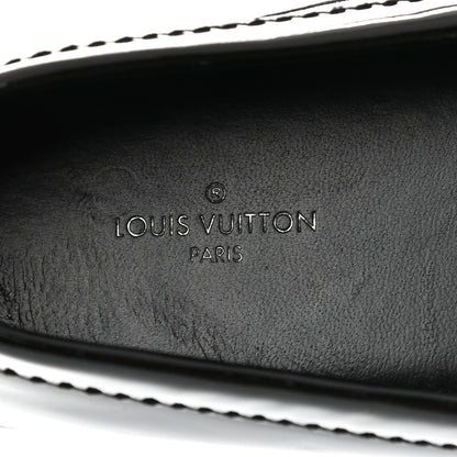 Louis Vuitton Patent Calfskin Oxford Loafers 38 Black 7 of 7