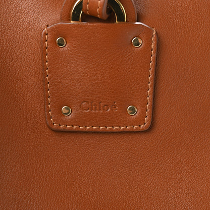Chloe Smooth Calfskin Medium Vick Tote Caramel 7 of 13