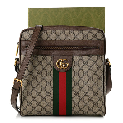 Gucci GG Supreme Monogram Web Medium Ophidia Messenger Bag Brown 11 of 11