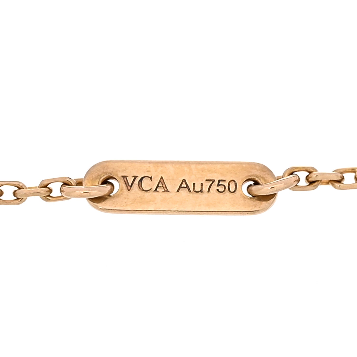 Van Cleef & Arpels 18K Rose Gold Carnelian Sweet Alhambra Bracelet 3 of 5