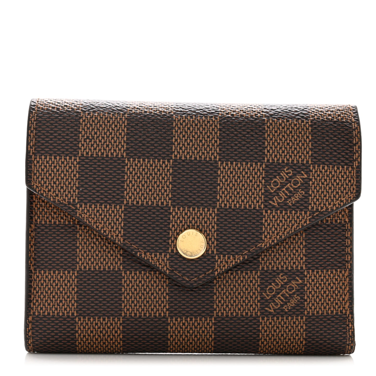 Damier Ebene Victorine Wallet Rose Ballerine
