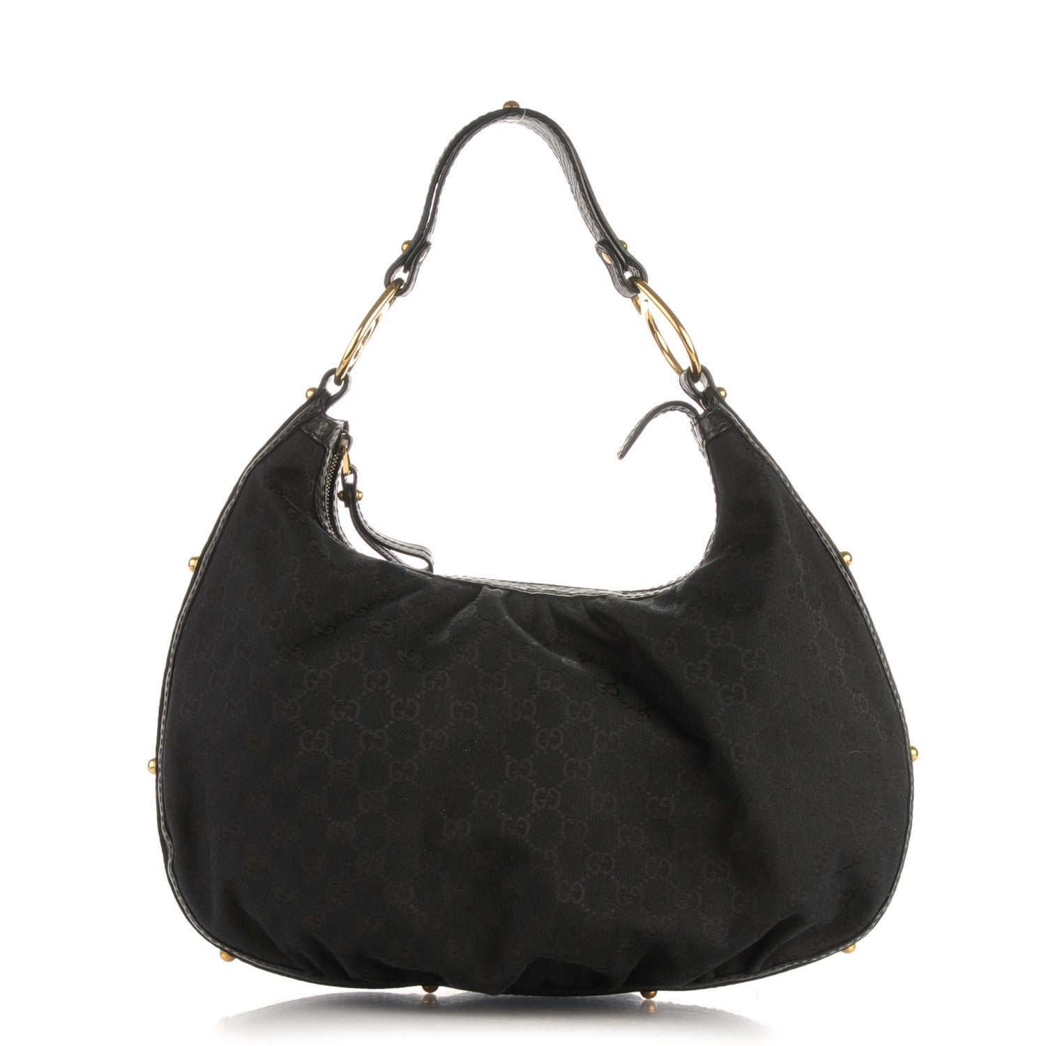 Gucci Monogram Medium Interlocking Hobo Black 1 of 7
