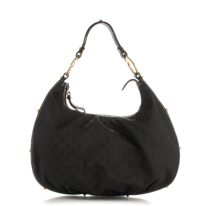 Gucci Monogram Medium Interlocking Hobo Black 1 of 7