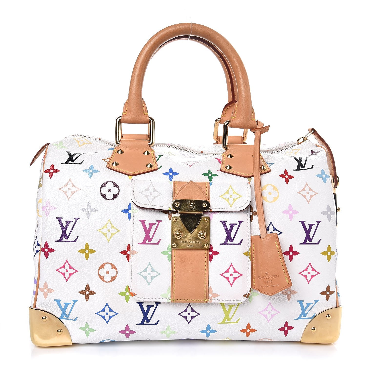 Louis Vuitton Monogram Multicolor Speedy 30 White 1 of 8