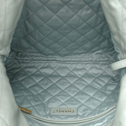 Chanel Shiny Calfskin Quilted Small Chanel 22 Grey 6 of 11