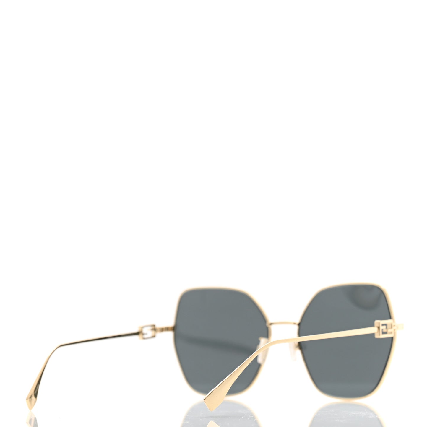 Metal Aviator Sunglasses FE40033U Light Gold