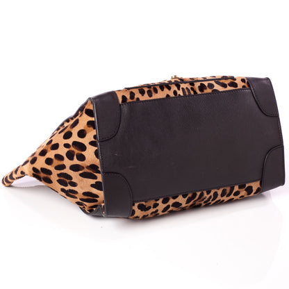 Celine Leopard Pony Hair Mini Envelope Luggage 5 of 10