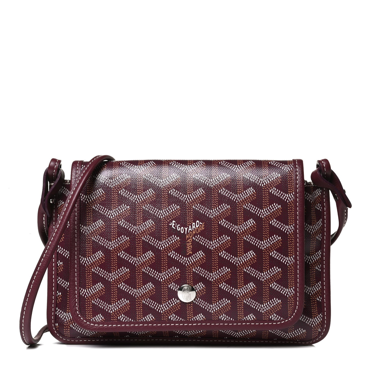 Goyard Goyardine Plumet Wallet Clutch Burgundy 1 of 12