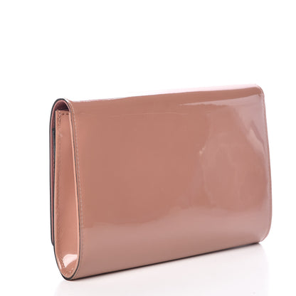 Louis Vuitton Patent Louise New Sobe Clutch Rose Velours 3 of 7