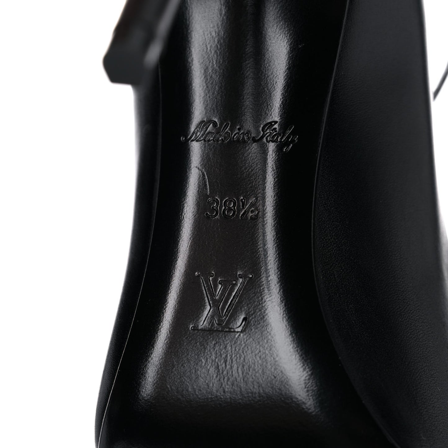 Calfskin Call Back Pumps 38.5 Black