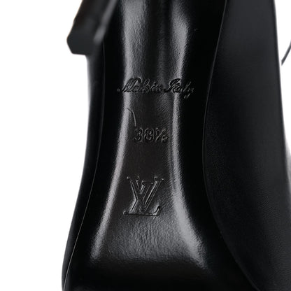 Louis Vuitton Calfskin Call Back Pumps 38.5 Black 10 of 14