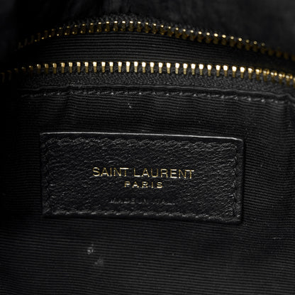 Saint Laurent Nylon Quilted Small Loulou Puffer Monogram Chain Satchel Black 6 of 10