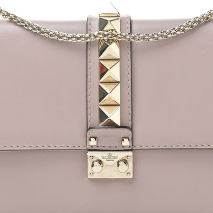 Valentino Garavani Vitello Medium Glam Lock Rockstud Flap Poudre 8 of 10