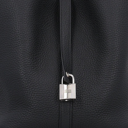 Hermes Taurillon Clemence Picotin Lock 22 MM Black 8 of 10