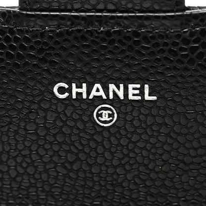 Chanel Caviar Quilted Long Flap Wallet Black 7 of 9