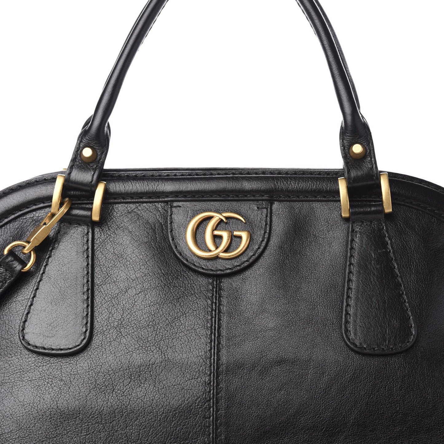 Calfskin XL Re(Belle) Top Handle Bag Black
