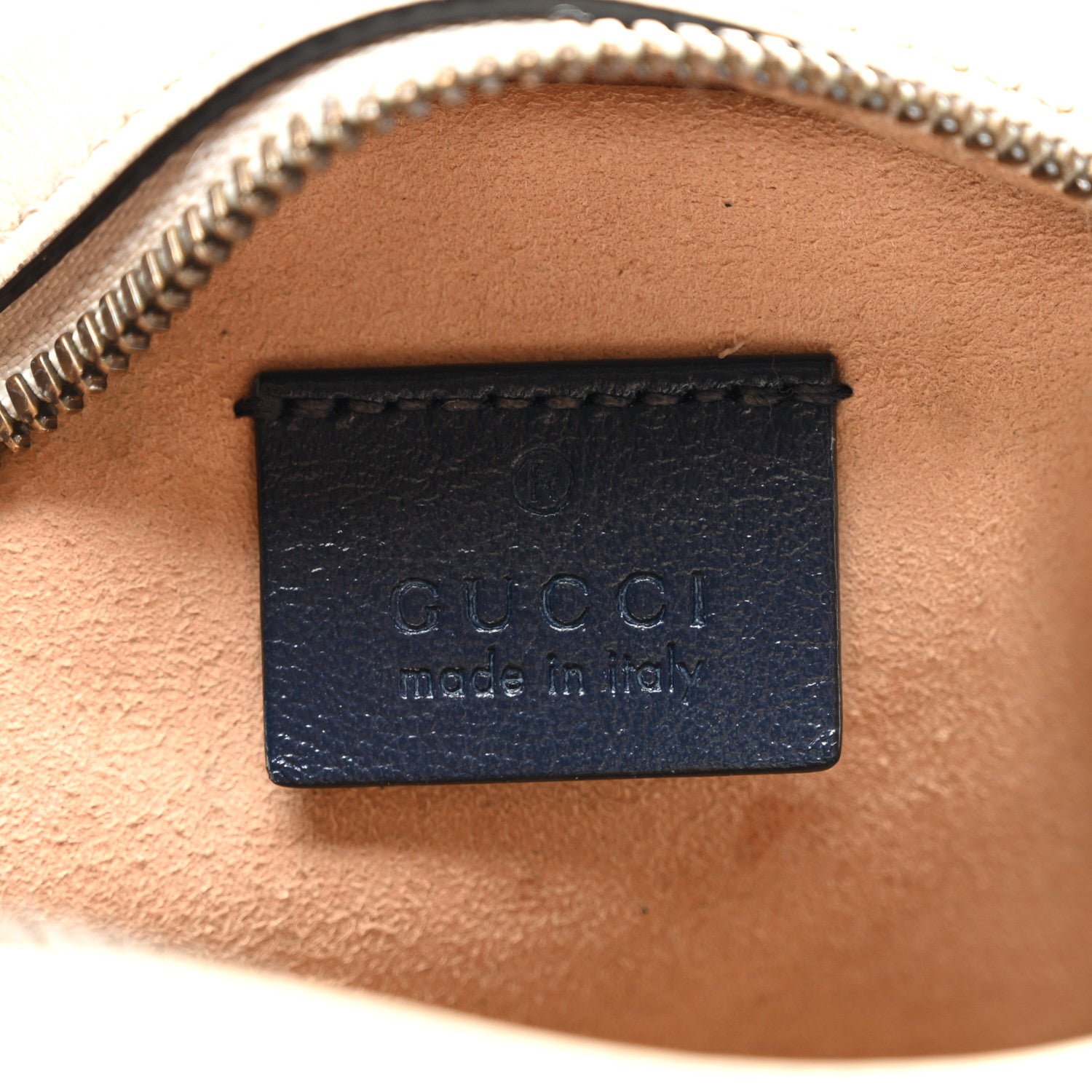 Gucci Azalea Calfskin Matelasse Diagonal Mini Torchon GG Marmont Round Shoulder Bag Mystic White Blue Agata 6 of 11