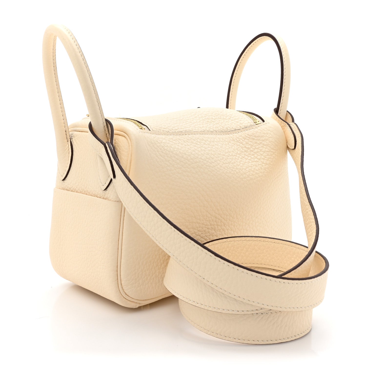 Hermes Taurillon Clemence Mini Lindy 20 Nata 3 of 12