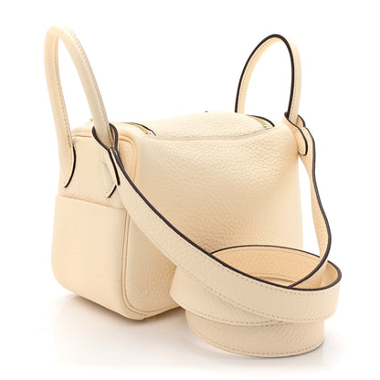 Hermes Taurillon Clemence Mini Lindy 20 Nata 3 of 12