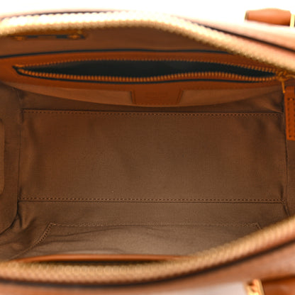 MCM Visetos Small Essential Boston Bag Cognac 5 of 10