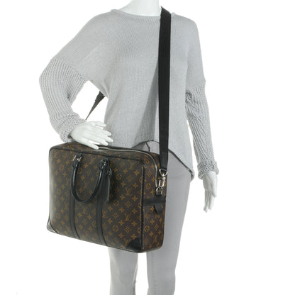 Louis Vuitton Monogram Macassar Porte-Documents Voyage GM 2 of 8