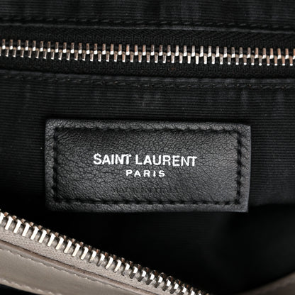Saint Laurent Calfskin Y Quilted Monogram Large Loulou Chain Satchel Earth 7 of 21