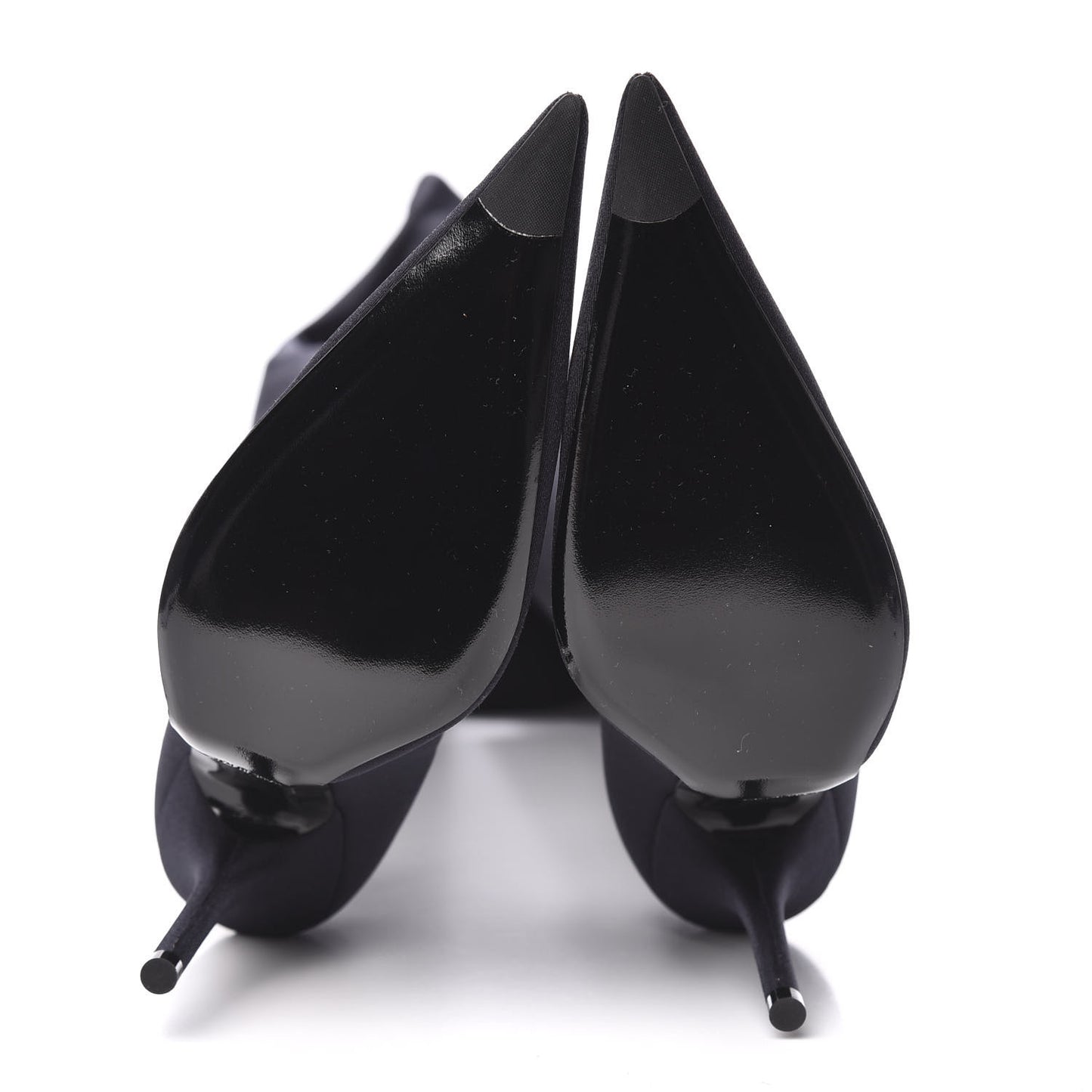 Spandex Pointed Toe Knife Thigh High Boots 38 Black