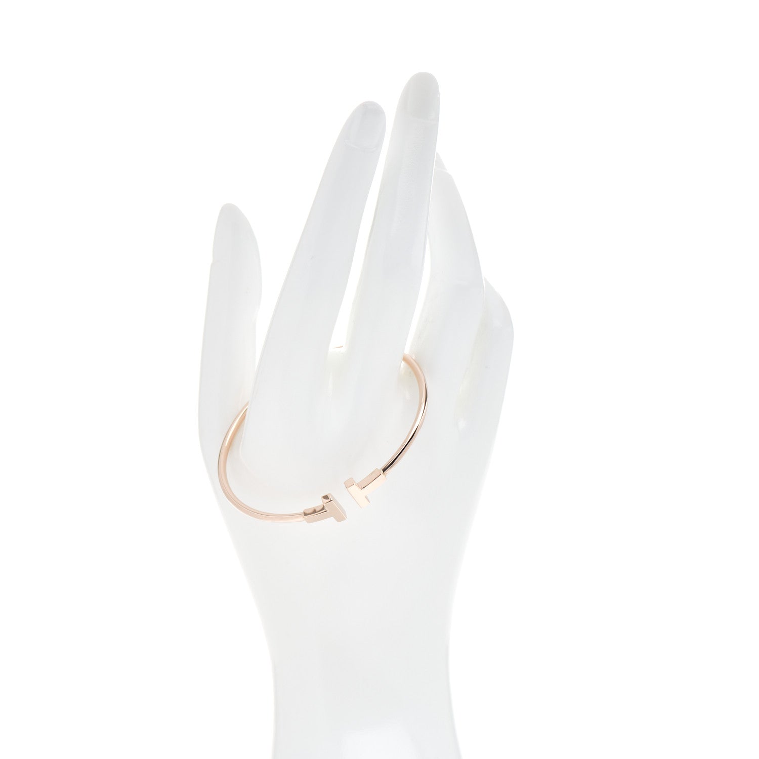 Tiffany 18K Rose Gold T Wire Bracelet 2 of 4